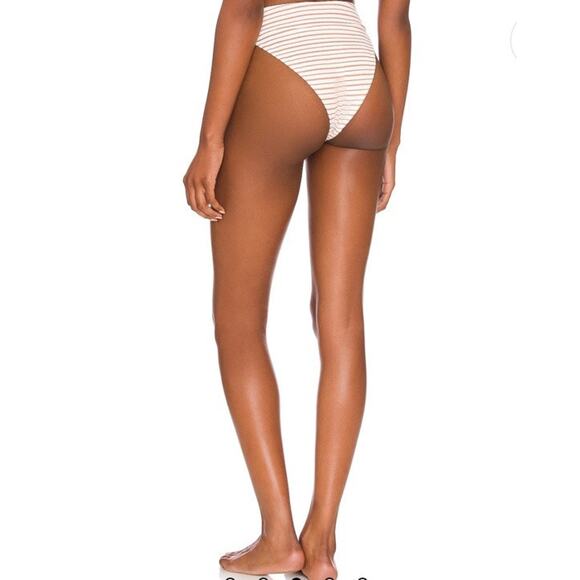 Tularosa Tasya High Waist Bottom M & Tasya XL Top in Bronze Stripe NWT - Picture 3 of 14
